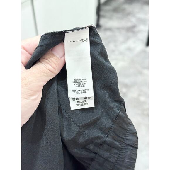 Juicy Couture Floral Print Mid Rise Slim Silk Jogger Pants Black Multi Womens XS - Picture 4 of 5